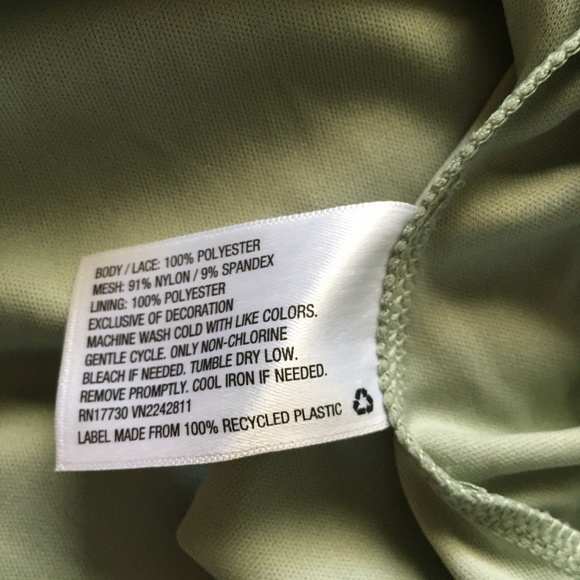 Lacy Mint High Neck Dress - Picture 5 of 6